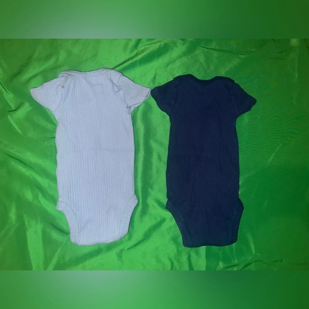 Carter's Baby Bodysuit Set - Blue and Navy Newborn